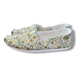NWB TOMS Alpargata Classic Egret Multi St Patrick’s Day Canvas Women’s Size 12